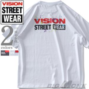 大きいサイズ メンズ VISION STREET WEAR プリント 半袖 Tシャツ 2505702｜bmo