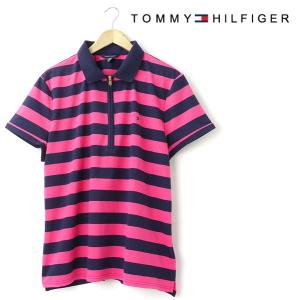 大きいサイズ レディース XL XXL TOMMY HILFIGER(トミー ヒルフィガー) 半袖ポロシャツ ピンク USA直輸入 87605791-557 lof｜bmo