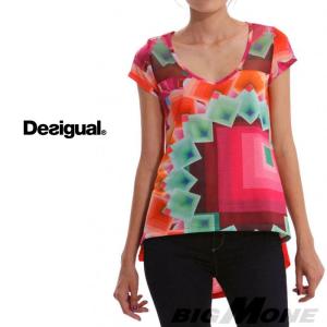 大きいサイズ レディース XL XXL DESIGUAL デシグアル レディースカットソー Yury 41t2563｜bmo