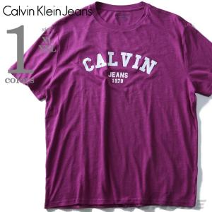 大きいサイズ メンズ CALVIN KLEIN JEANS カルヴァンクラインジーンズ デザイン半袖Tシャツ USA直輸入 41t7156｜bmo