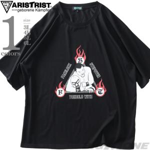 大きいサイズ メンズ ARISTRIST アリストトリスト トライアングルプリント 半袖 Tシャツ 春夏新作 4573-304l｜bmo