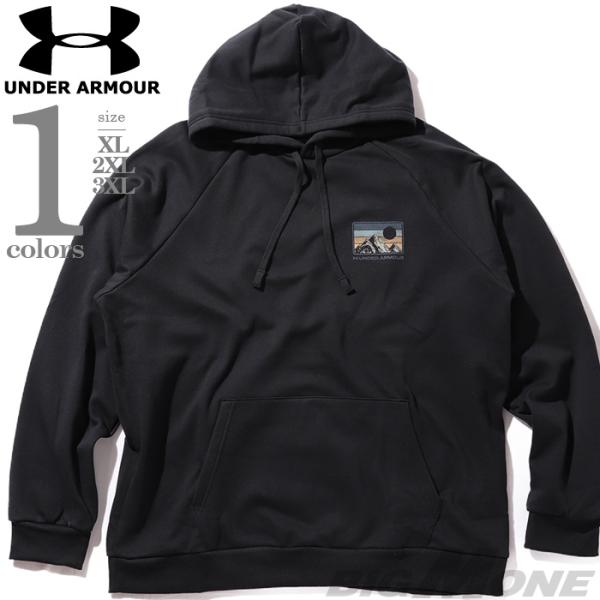大きいサイズ メンズ UNDER ARMOUR アンダーアーマー プリント フリース プルオーバー ...