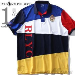 大きいサイズ メンズ POLO RALPH LAUREN ポロ ラルフローレン 半袖 デザイン ポロシャツ USA直輸入 710741080｜bmo