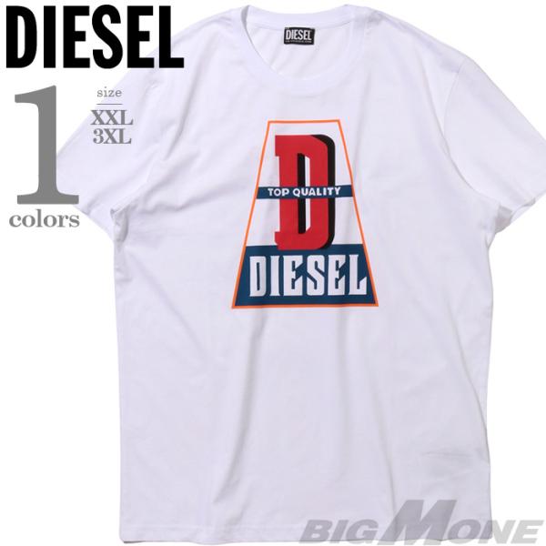 大きいサイズ メンズ DIESEL ディーゼル プリント 半袖 Tシャツ 直輸入品 a10376-0...