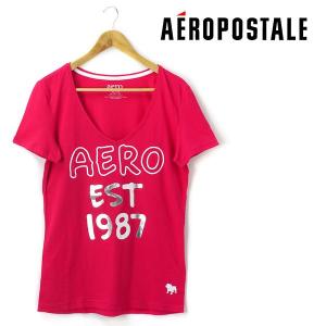 大きいサイズ レディース XL AEROPOSTALE エアロポステール 半袖Tシャツ ピンク系 USA直輸入 ap9835-500 lof｜bmo