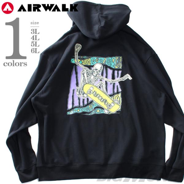 大きいサイズ メンズ AIRWALK エアウォーク プリント フルジップ パーカー awm23304...