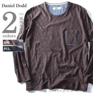 DANIEL DODD ポケット付スラブロングTシャツ azt-160479