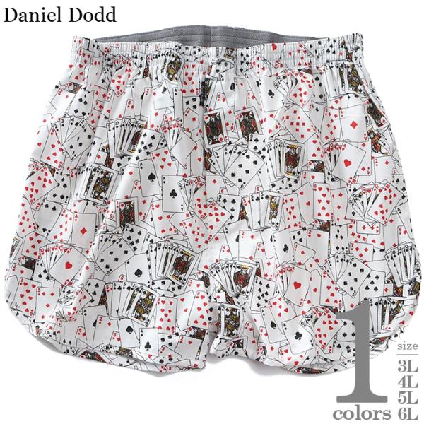 大きいサイズ メンズ DANIEL DODD 前開き カード柄 トランクス 肌着 下着 秋冬新作 a...