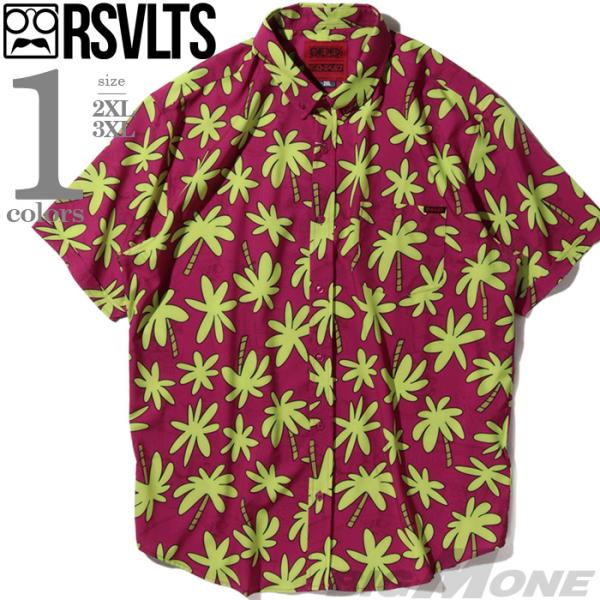 大きいサイズ メンズ RSVLTS ローズベルツ 半袖 ボタンダウン シャツ ONE PIECE K...