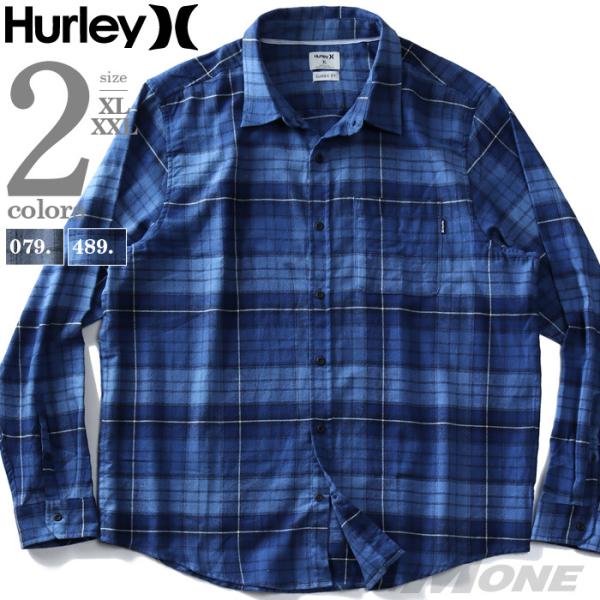 大きいサイズ メンズ HURLEY ハーレー フランネル チェック柄 シャツ USA直輸入 cu10...