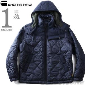 大きいサイズ メンズ G-STAR RAW ジースターロウ 中綿 フーデッド ブルゾン ジャケット ATTACC HEATSEAL QUILTED HOODED JACKET d17564-c470｜bmo