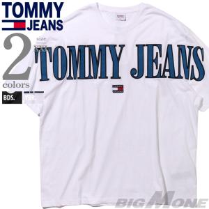 大きいサイズ メンズ TOMMY JEANS トミージーンズ BIGロゴ 半袖 Tシャツ USA直輸入 dm0dm15665｜bmo