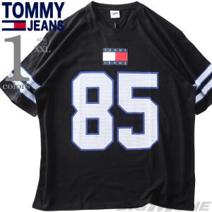 大きいサイズ メンズ TOMMY JEANS トミージーンズ プリント 半袖 Tシャツ USA直輸入 dm0dm16399｜bmo