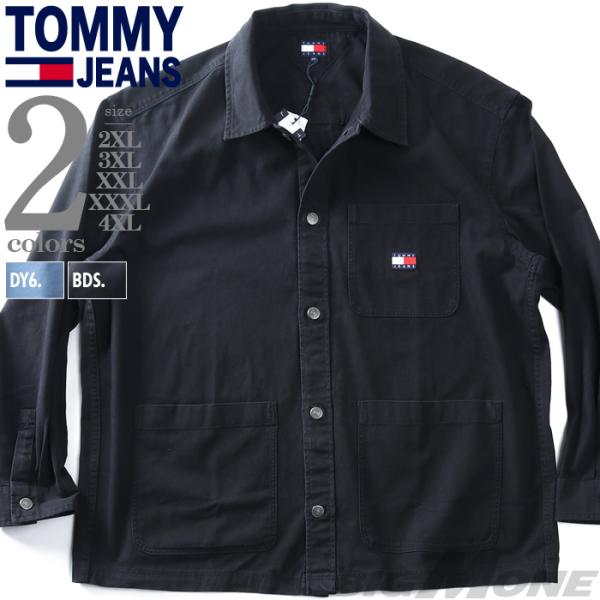大きいサイズ メンズ TOMMY JEANS トミージーンズ シャツ ジャケット ESSENTIAL...