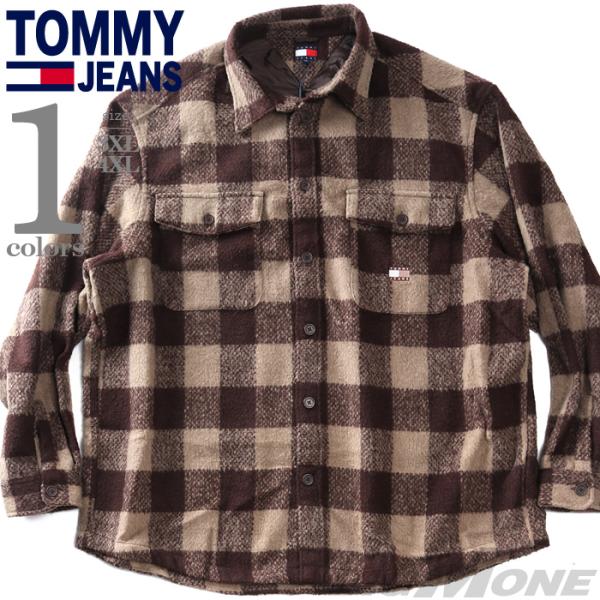 大きいサイズ メンズ TOMMY JEANS トミージーンズ チェック柄 オーバー シャツ CHEC...
