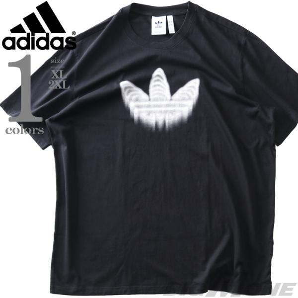 大きいサイズ メンズ ADIDAS アディダス プリント 半袖 Tシャツ SKELETON TR T...