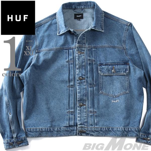 大きいサイズ メンズ HUF ハフ デニム ジャケット Gジャン 89 TRUCKER JACKET...