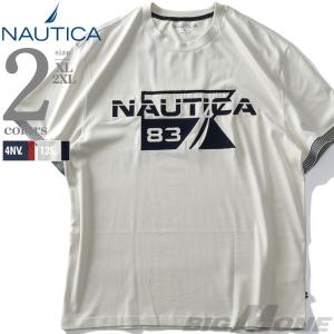 大きいサイズ メンズ NAUTICA ノーチカ ロゴ刺繍 半袖 Tシャツ USA直輸入 k17626｜bmo