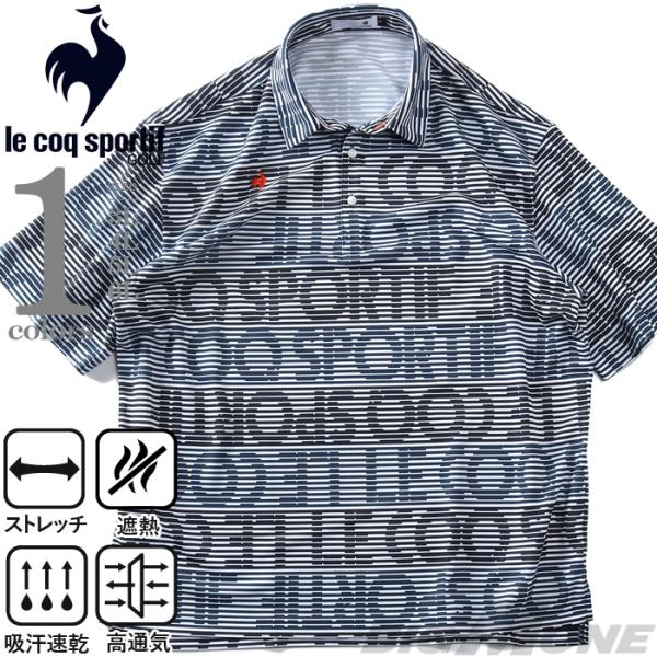大きいサイズ メンズ LE COQ SPORTIF GOLF ルコックスポルティフ グラフィックロゴ...