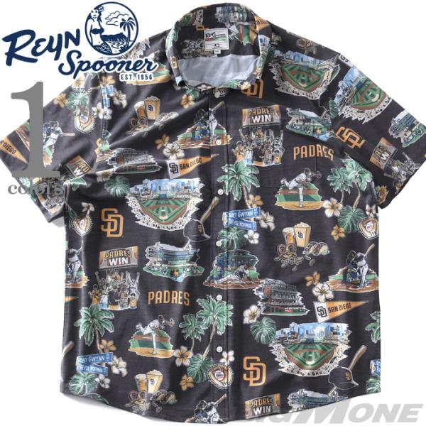 大きいサイズ メンズ REYN SPOONER レインスプーナー 半袖 ボタンダウン シャツ パドレ...