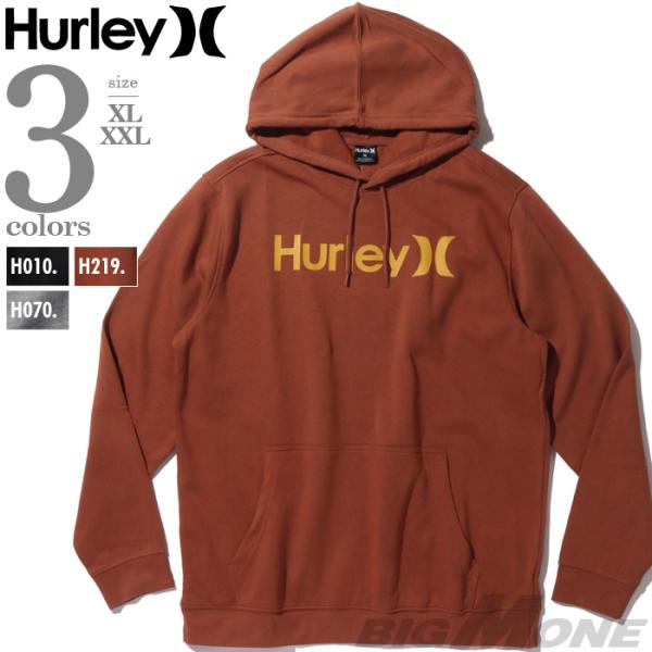 大きいサイズ メンズ HURLEY ハーレー ロゴプリント プルオーバー パーカー USA直輸入 m...