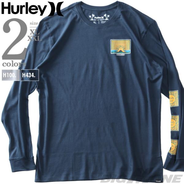 大きいサイズ メンズ HURLEY ハーレー プリント ロング Tシャツ EVD WSH CHILL...