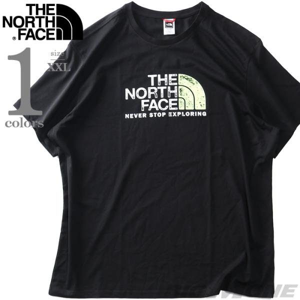 大きいサイズ メンズ THE NORTH FACE ノースフェイス プリント 半袖 Tシャツ RUS...