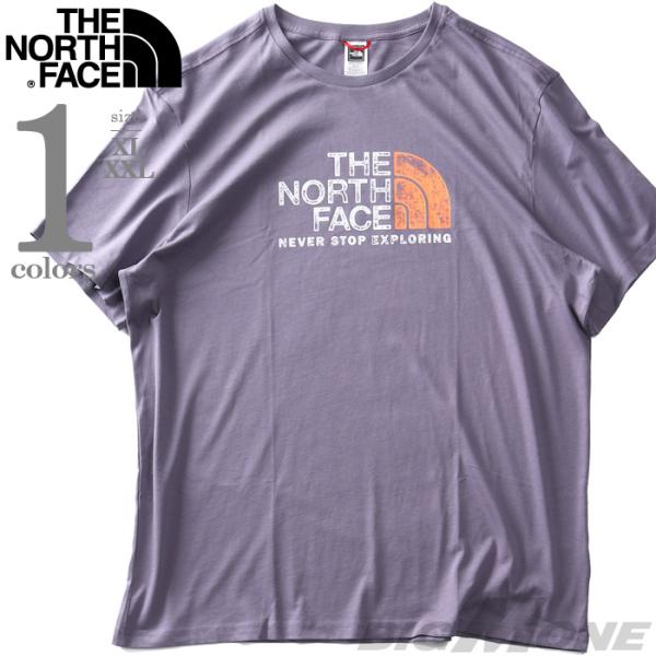 大きいサイズ メンズ THE NORTH FACE ノースフェイス プリント 半袖 Tシャツ RUS...
