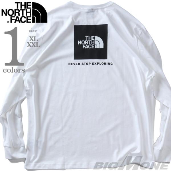 大きいサイズ メンズ THE NORTH FACE ノースフェイス プリント 長袖 Tシャツ BOX...
