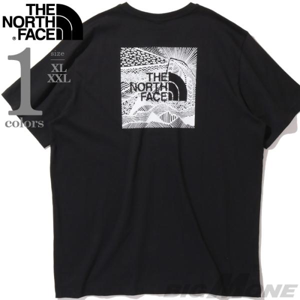 大きいサイズ メンズ THE NORTH FACE ノースフェイス プリント 半袖 Tシャツ USA...