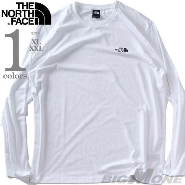 大きいサイズ メンズ THE NORTH FACE ノースフェイス プリント 長袖 Tシャツ SIM...