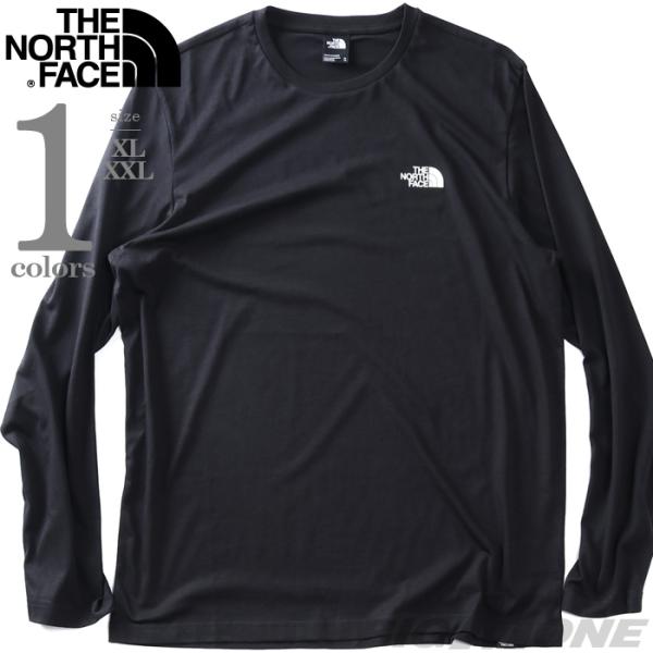 大きいサイズ メンズ THE NORTH FACE ノースフェイス プリント 長袖 Tシャツ SIM...