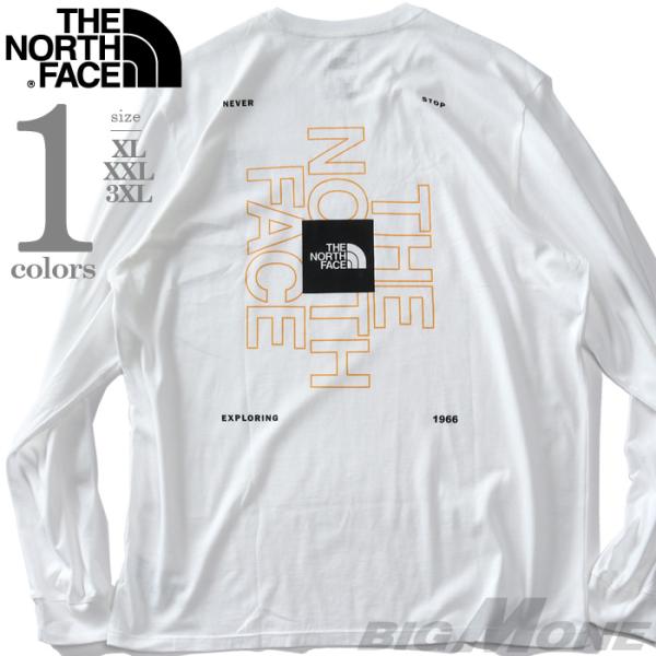 大きいサイズ メンズ THE NORTH FACE ノースフェイス プリント 長袖 Tシャツ L/S...