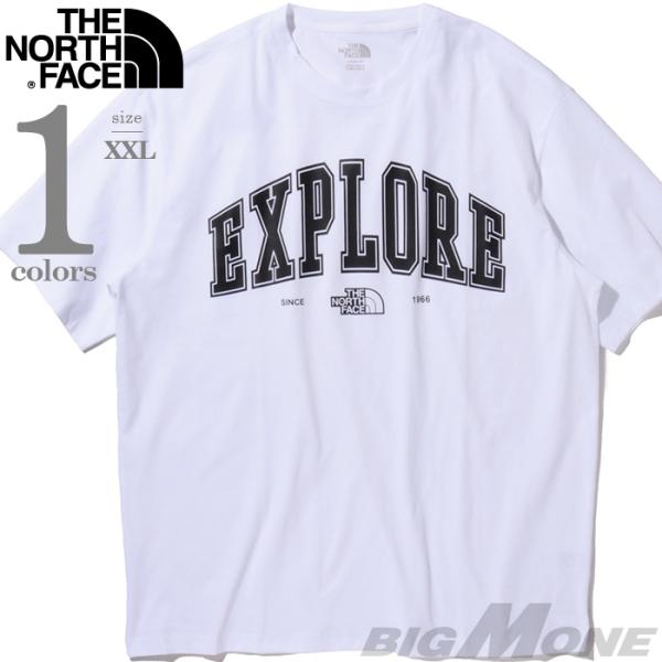 大きいサイズ メンズ THE NORTH FACE ノースフェイス プリント 半袖 Tシャツ USA...