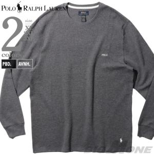 大きいサイズ メンズ POLO RALPH LAUREN ポロ ラルフローレン クルーネック サーマル 長袖 Tシャツ USA直輸入 pwlc2f｜bmo