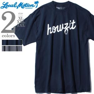 大きいサイズ メンズ LOCAL MOTION ローカルモーション プリント半袖Tシャツ USA直輸入 smt-5418｜bmo