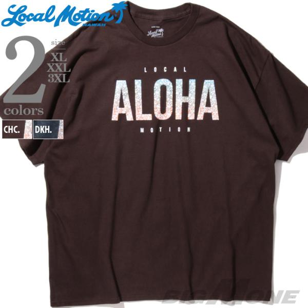 大きいサイズ メンズ LOCAL MOTION ローカルモーション 半袖 プリント Tシャツ USA...