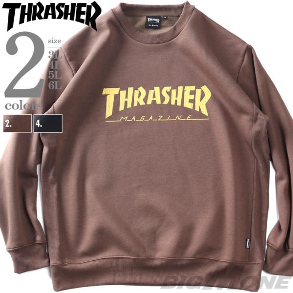 大きいサイズ メンズ THRASHER スラッシャー プリント トレーナー 秋冬新作 th26aw0...