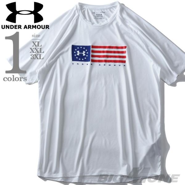 大きいサイズ メンズ UNDER ARMOUR アンダーアーマー プリント 半袖 Tシャツ USA直...