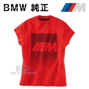 BMW 純正 M COLLECTION Mロゴ Tシャツ レディース レッド コレクション｜bmp