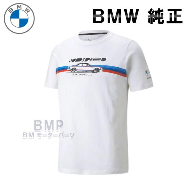 BMW 純正 M MOTORSPORT COLLECTION 2023 メンズ カー Tシャツ ホワ...