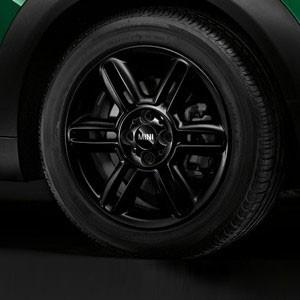 BMW MINI アロイ ホイール 6.5J×16 ET48 6スター ツイン スポーク R119 ブラック R55 R56 R57 R58 R59｜bmp