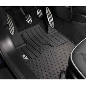 BMW MINI 純正 フロアマット R56 ハッチバック R55 CLUBMAN R58 Coupe R59 Roadster ラバーマット フロント用 MINIロゴ
