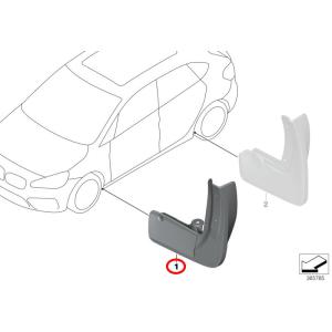 BMW 純正 F45 F46 前期用 2シリーズ M Performance ブラック キドニー