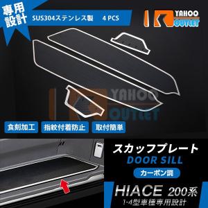 エセックス(ESSEX/CRS) リアスカッフプレートカバー 200系ハイエース