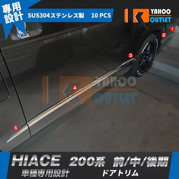 大放出セール トヨタ ハイエース 200系 1型 2型 3型 4型 標準 ワイド サイド ドアガーニ...