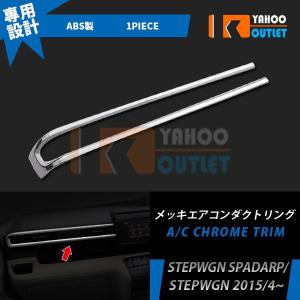 ホンダ ステップワゴン/スパーダ RP エアコンダクトカバー インテリア パネル メッキ ガーニッシュ カスタムパーツ 内装品 1pcs EX557