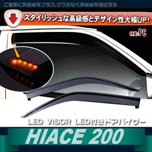 ハイエース 200系 セカンドスライドドア用 バイザー スモークタイプ 4