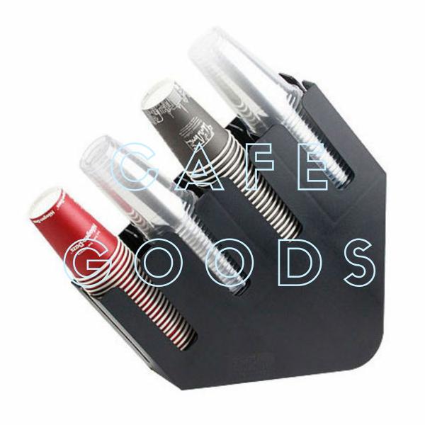 紙コップ テイクアウト おしゃれ クリアカップ カフェグッズ ディスペンサー プラスチック 4口用 ...