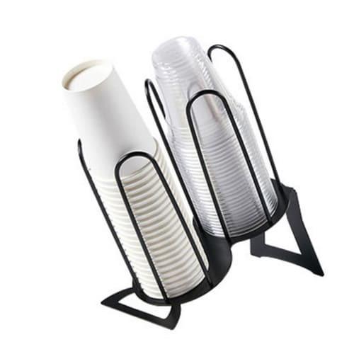 紙コップ テイクアウト おしゃれ クリアカップ カフェグッズ ディスペンサー アイアンカップ＆リード...